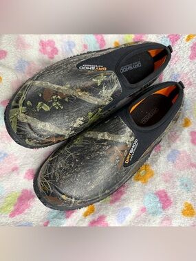 Men’s Black Camouflage Slip-On Water-Resistant Loafers
